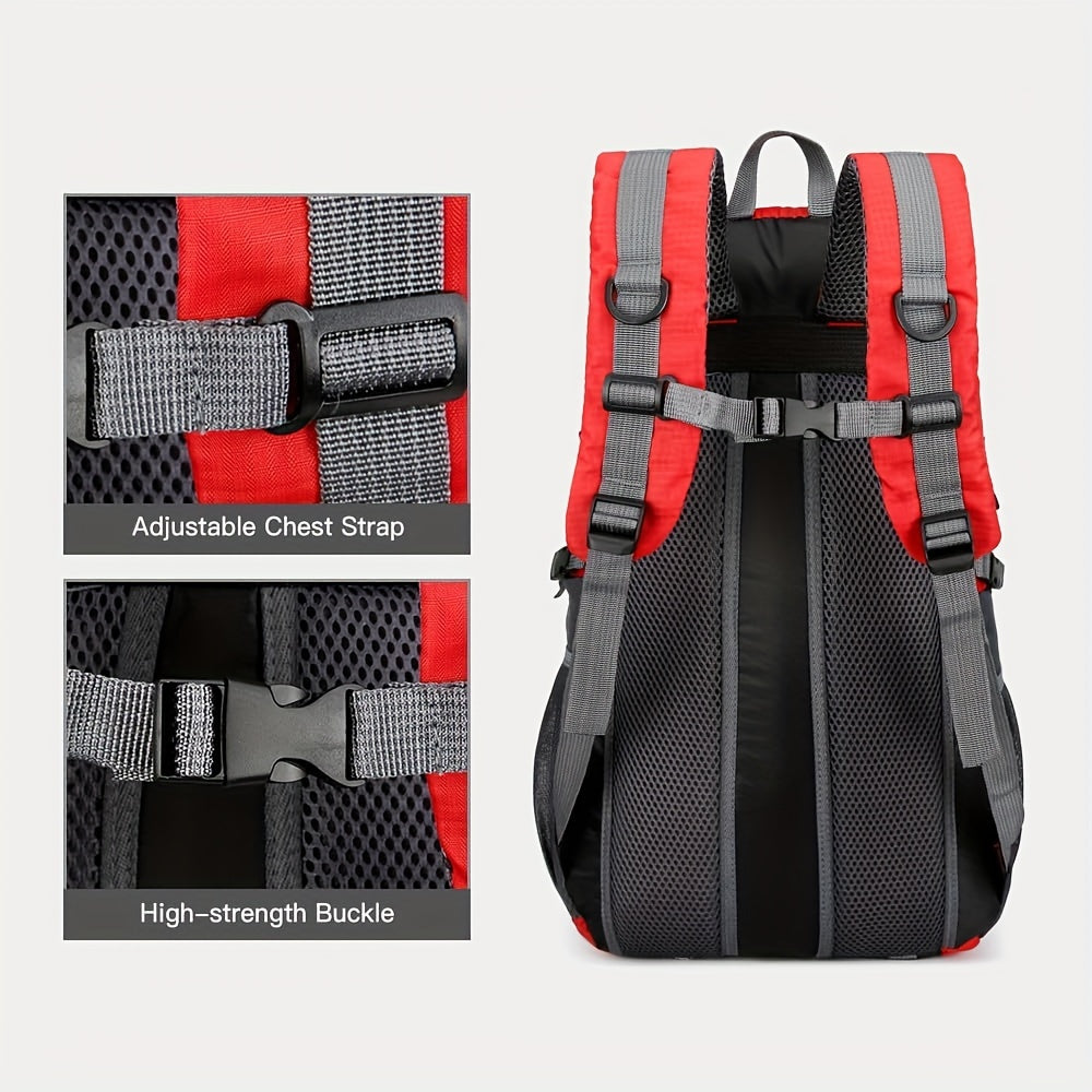 40L Outdoor Travel Backpack for Hiking and Sports Lightweight Adjustable Nylon