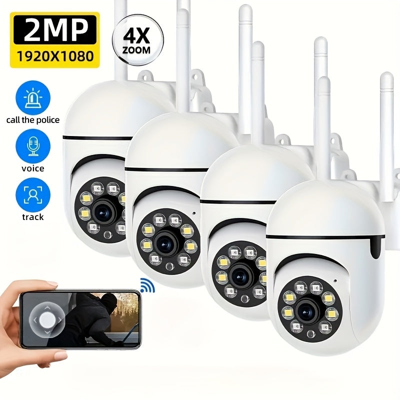 Wireless IP Security Camera 1080P Full HD Night Vision WiFi Motion Detection Two-Way Audio