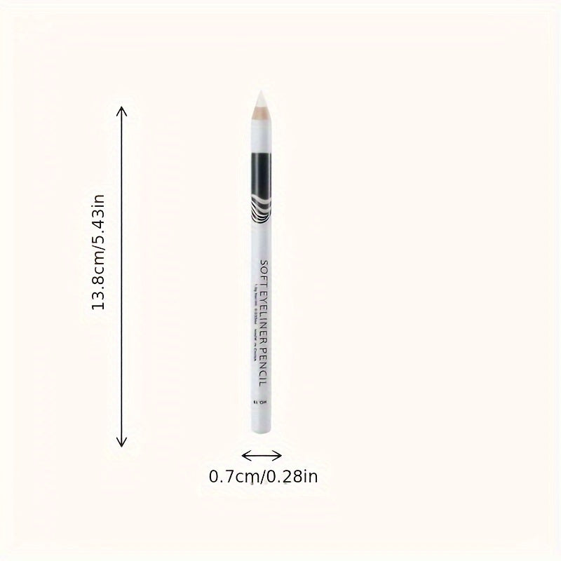 Bolígrafo delineador de ojos impermeable blanco para mujer, herramientas de maquillaje duraderas y suaves, 2/3 piezas