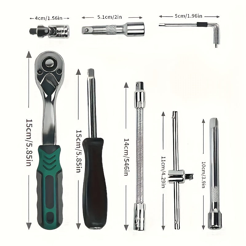 Premium Auto Repair Kit Stainless Steel Tools for Mechanics Boat Use