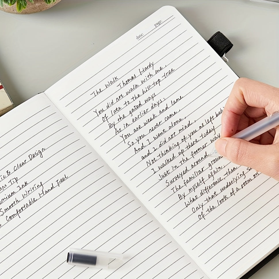 30 черных гелевых ручек с шариковым стержнем 0,5 мм ультратонкий наконечник для дома, школы, офиса