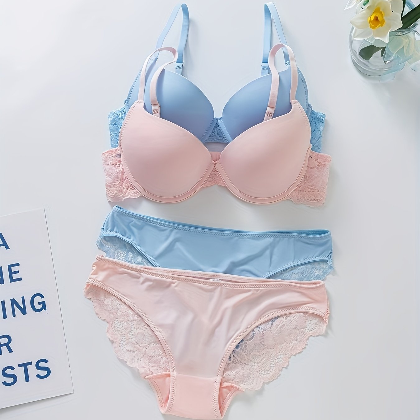 Потрясающий комплект бюстгальтера с пуш-ап и высоких трусиков для женщин с несъемными подушечками и открытыми плечами из дышащего нейлона
