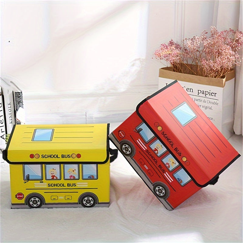 Cartoon Car Storage Box Foldable Waterproof Moisture-Proof for Office Dorm Home Organization