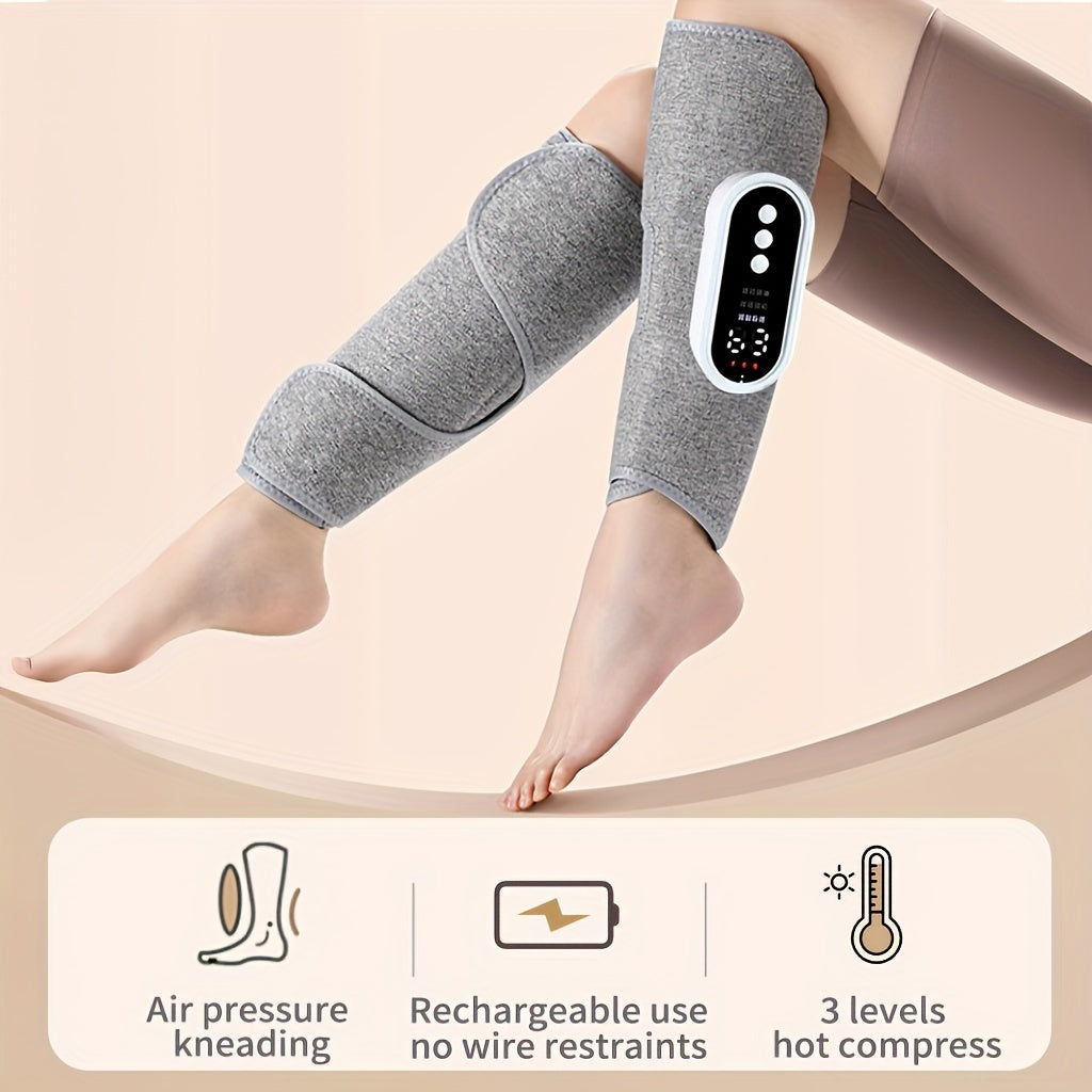Calf Air Compression Massager with Heat 3 Modes Rechargeable Battery