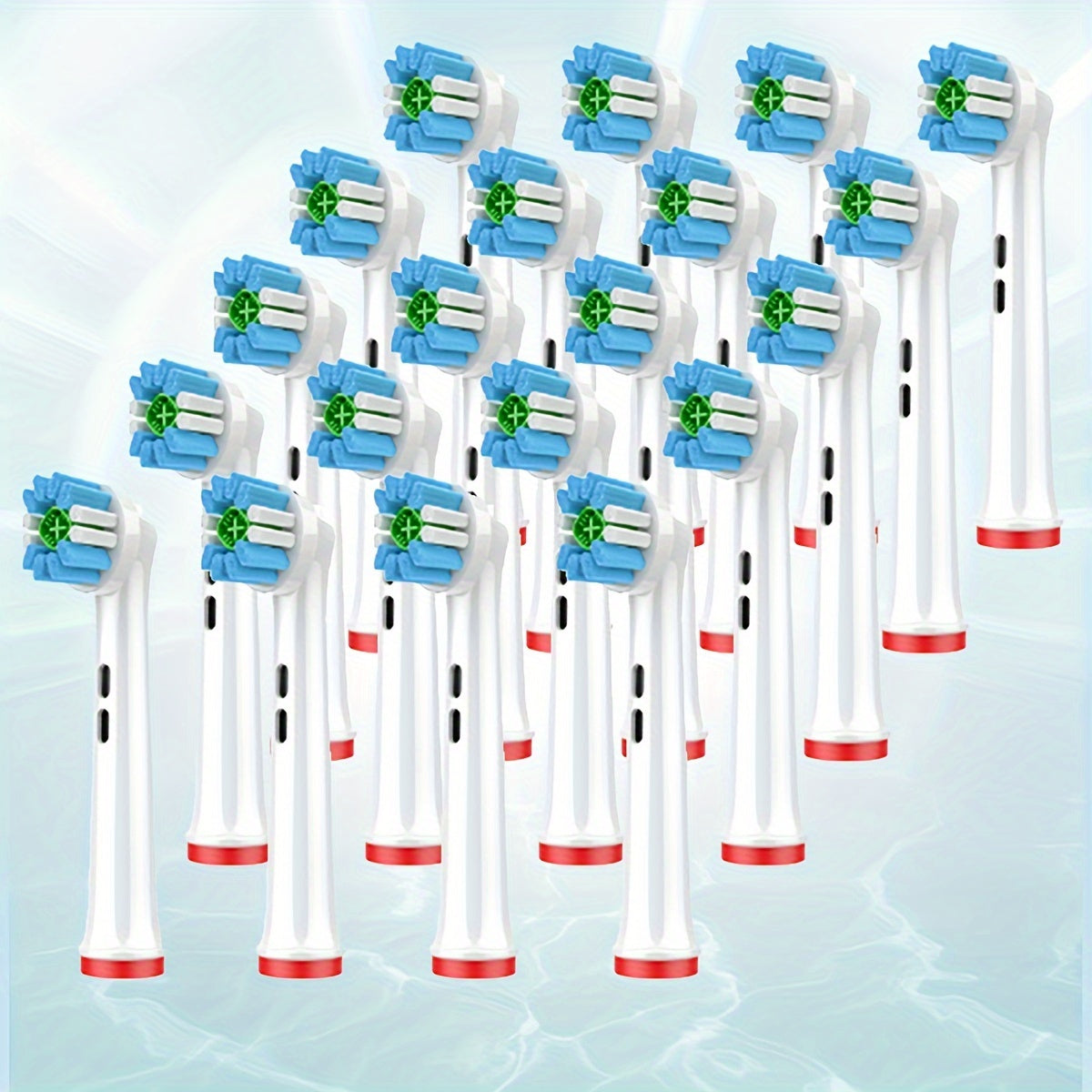 Cabezas de cepillo de dientes eléctricas reemplazables, limpieza multifuncional en múltiples ángulos, paquete de 4/8/20