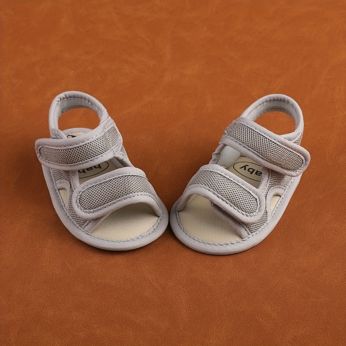 Kichkina qizlar va erkaklar uchun nafas oladigan tarmoq sandallari, ochiq barmoqli, sozlanadigan bahor va yoz poyafzali