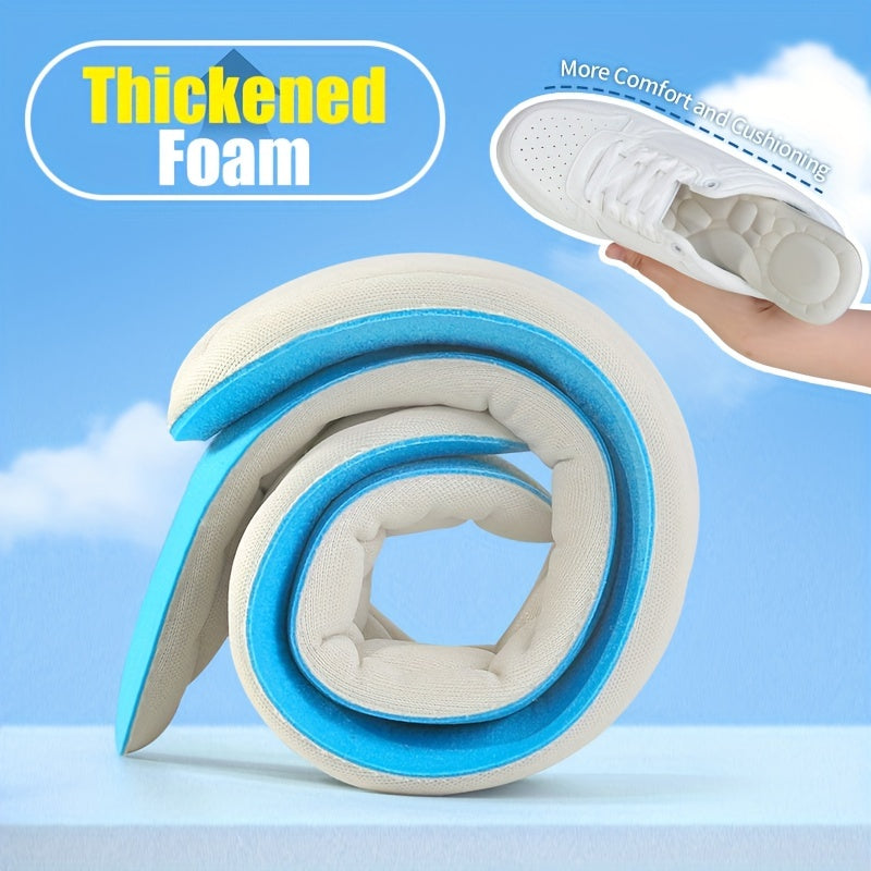 Unisex Memory Foam Cushioned Shoe Insoles for Sports Sneakers and High Heels