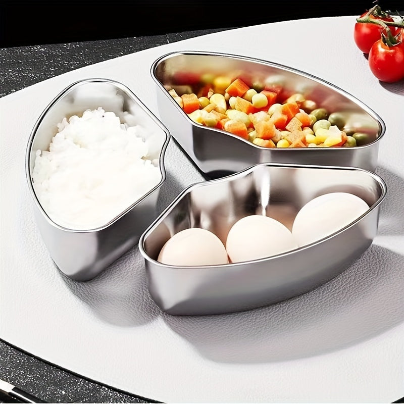 Set of 3 Stainless Steel Steamers with Tray and Bowls for Healthy Cooking Kitchen Camping