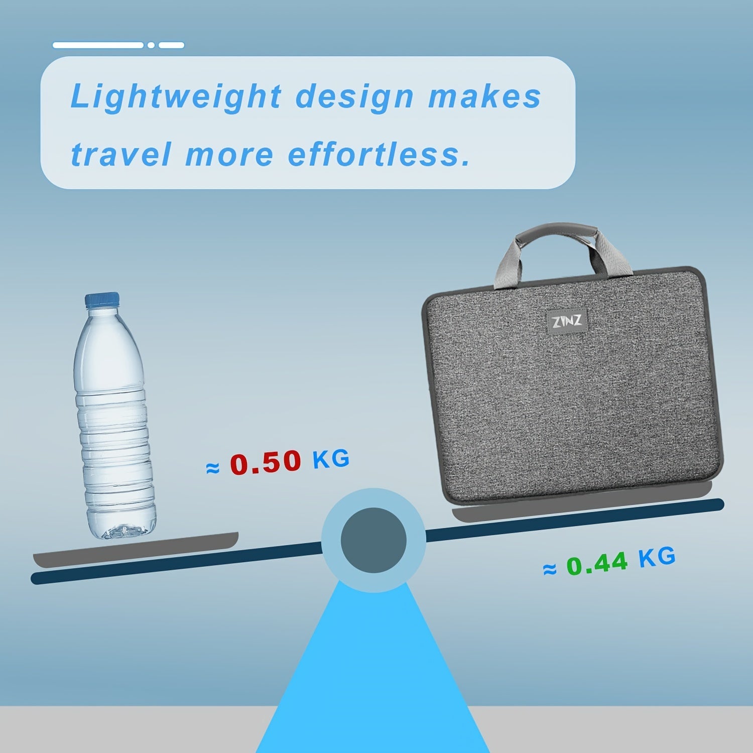 Lightweight Waterproof Laptop Bag for Office Travel and Daily Use Black Polyester