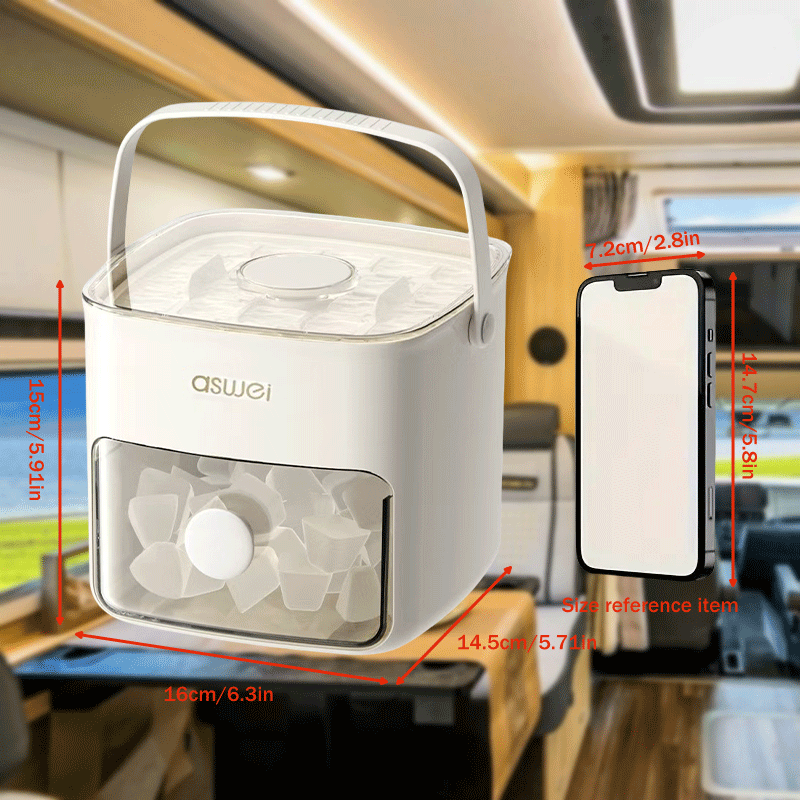 Gran capacidad de máquina de hielo manual para uso familiar y en verano