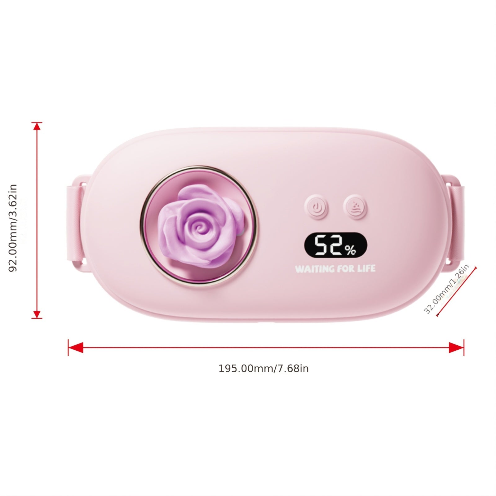 Rechargeable Waist Heating Massager with Adjustable Temperature for Back and Waist Pain Relief