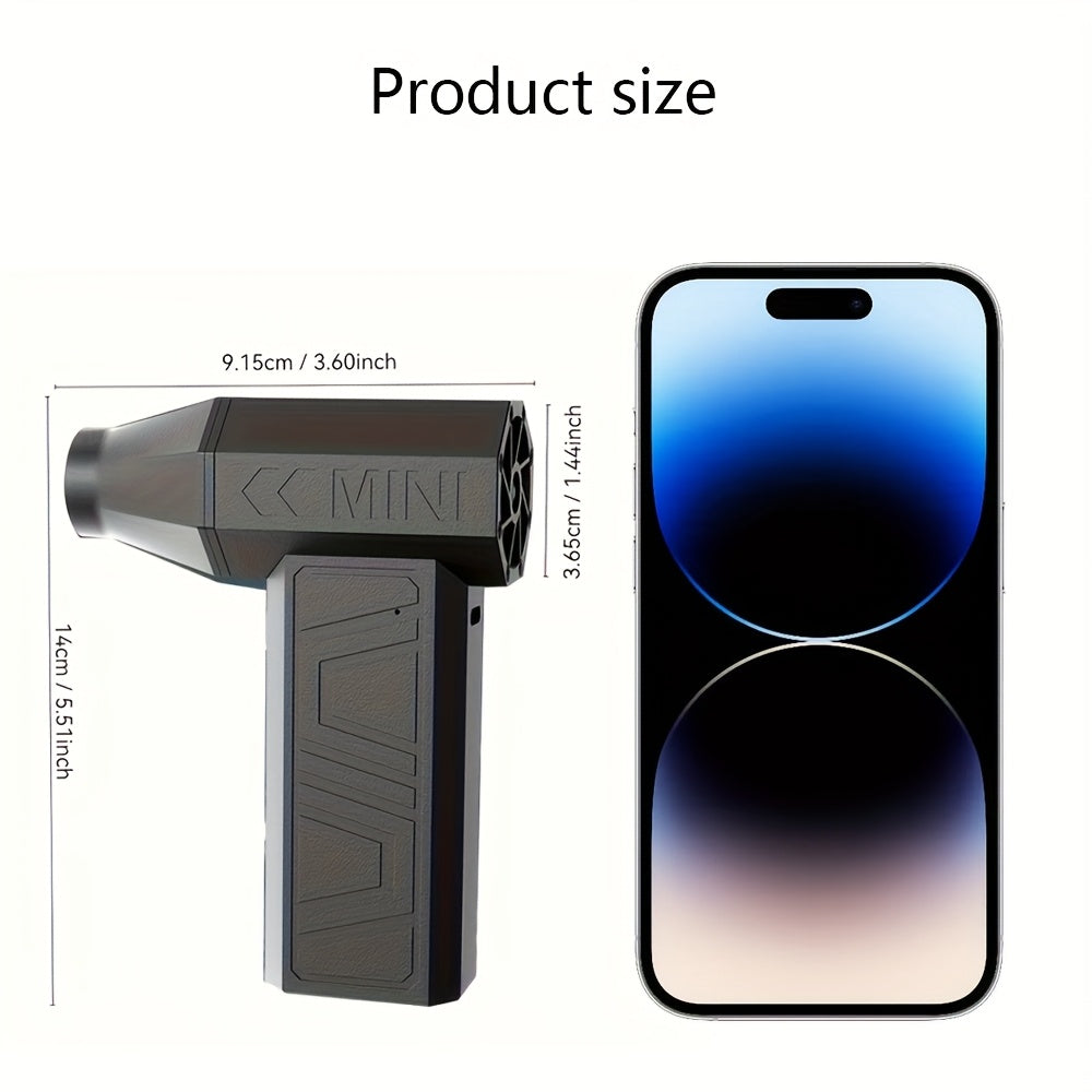 Portable Handheld Fan with Brushless Motor 11000 RPM Rechargeable Lithium Battery