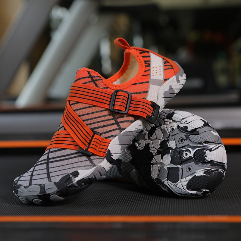 Breathable Knit Slip-On Sneakers for Men and Women Non-Slip Rubber Sole All-Season Fitness Shoes