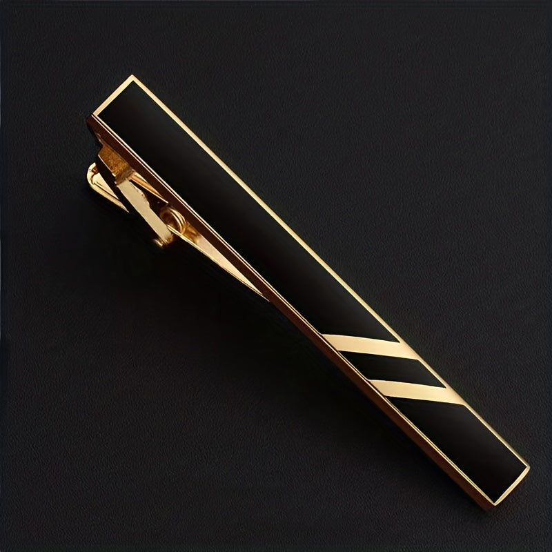 Men's Formal Business Wear Accessories Striped Tie Clip