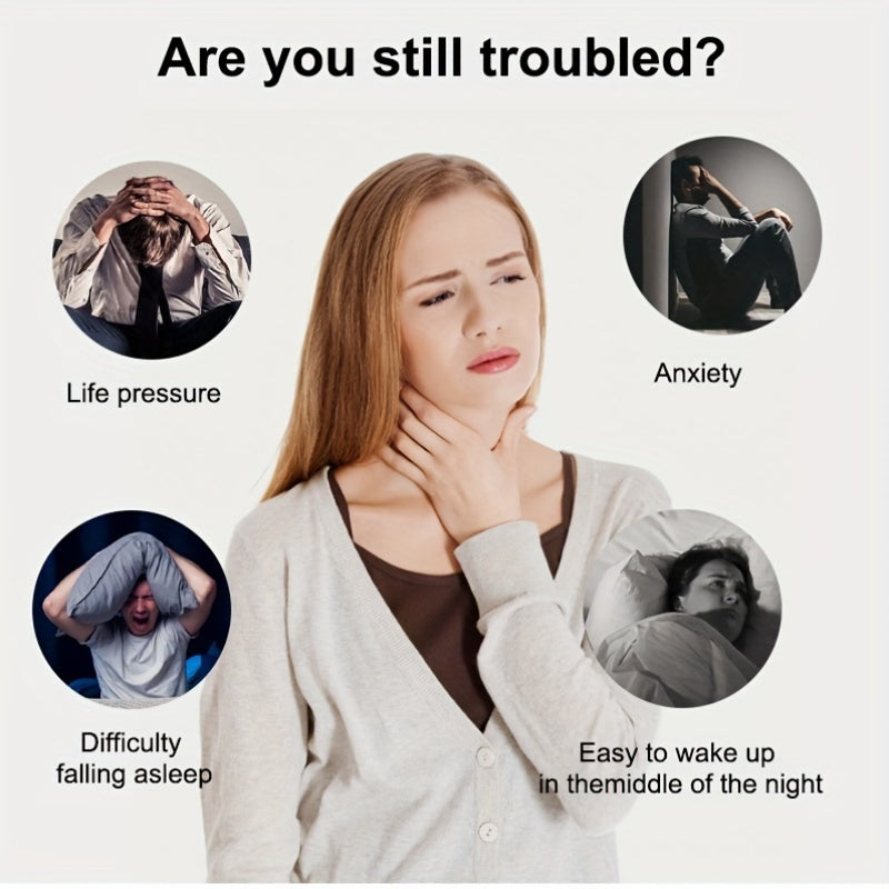 Portable Sleep Aid Device with USB Rechargeable Battery for Relaxation and Stress Relief