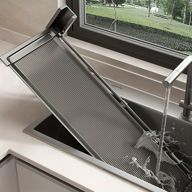 Expandable Wall Kitchen Storage Rack with Foldable Tray for Food and Spice Organization