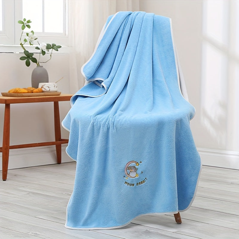 Yumshoq multfilm quyon sochiq to'plami - yuqori singdiruvchi, tez quriydigan aralashma hammom uchun zarur narsalar.