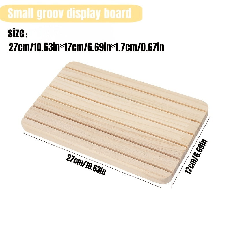 Yog'och zargarlik buyumlari uchun turadigan tokcha, quloqchinlar, taqinchoqlar va uzuklar uchun saqlash taxtasi bilan