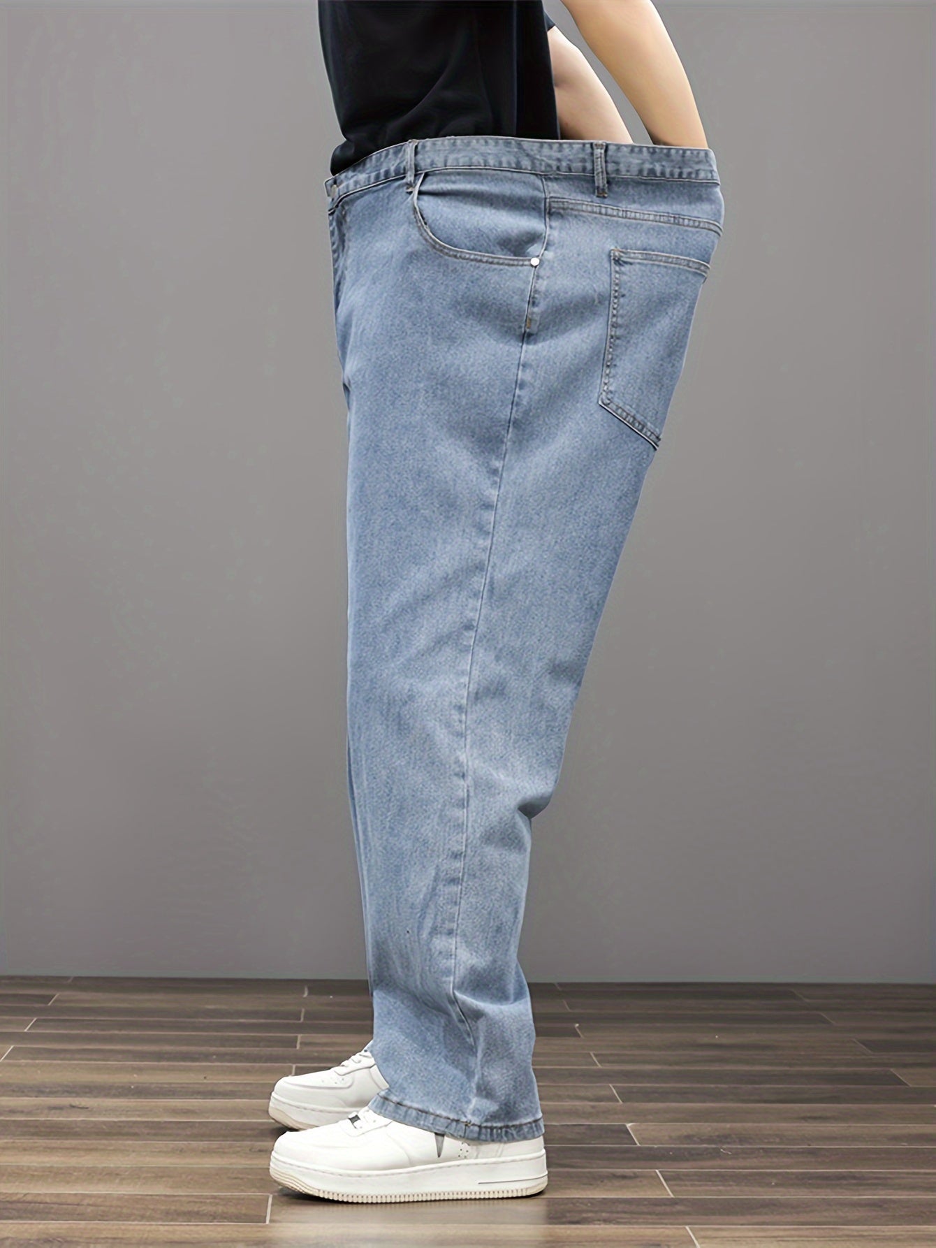 Men's Cotton Loose Fit Casual Cargo Pants in Plus Sizes