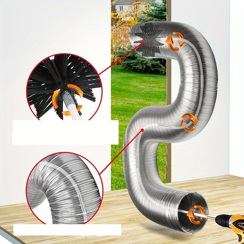 Получите наши щетки для чистки дымоходов и принадлежности для чистки каминов, в комплекте с насадками размером 15,24 см и 10,16 см с резьбой 5/16. Этот набор для чистки вентиляции сушилки поможет поддерживать ваш камин в идеальной чистоте.