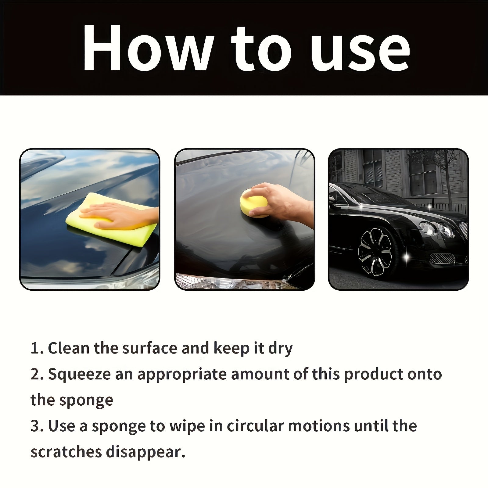 Universal Car Scratch Repair Kit Plastic Auto Scratch Remover