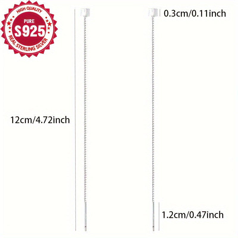 925 пробы серебряные серьги-капельки и висячие с простым пасторальным стилем - с длинными кисточками-нитями, без покрытия, легкие и гипоаллергенные ушные иглы. Эти элегантные модные серьги идеально подходят для всех сезонов, подходят как для спорта, так и