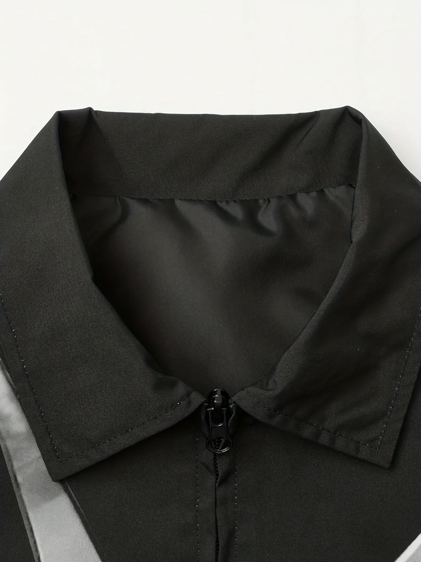 Men's Printed Hoodie with American Style Polyester Long Sleeve Casual Zipper Pocket