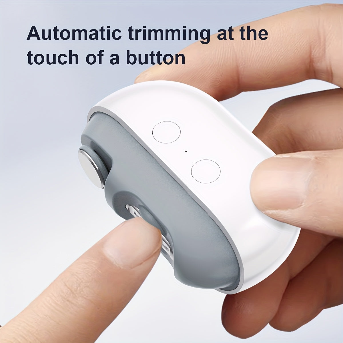 Dispositivo eléctrico para cuidado de uñas con luz LED, recargable, compacto, alimentado por batería