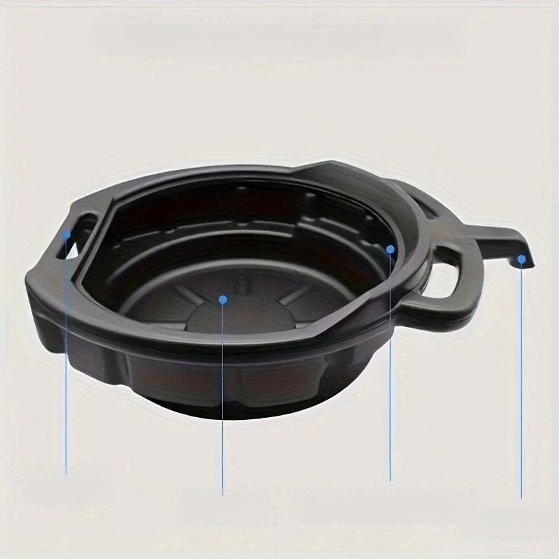 Plastik moyni ushlab turish uchun idish va chiqindi moyni yig'ish uchun asboblar qutisi