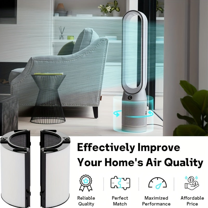 360° Combi 2-in-1 HEPA karbon almashtirish filtri Dyson havo tozalagichlari uchun