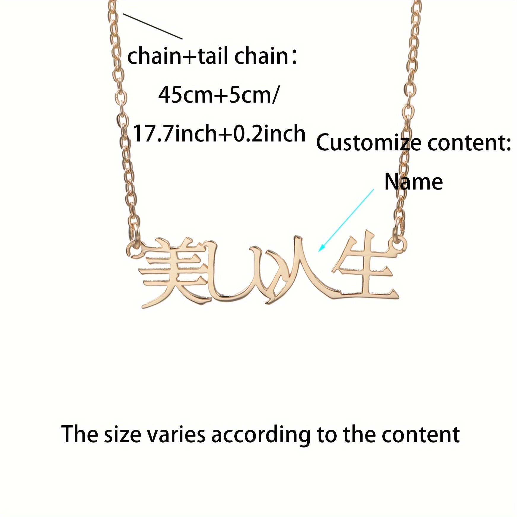 Pendant Necklace for Women Adjustable Personalized Jewelry Simple Style