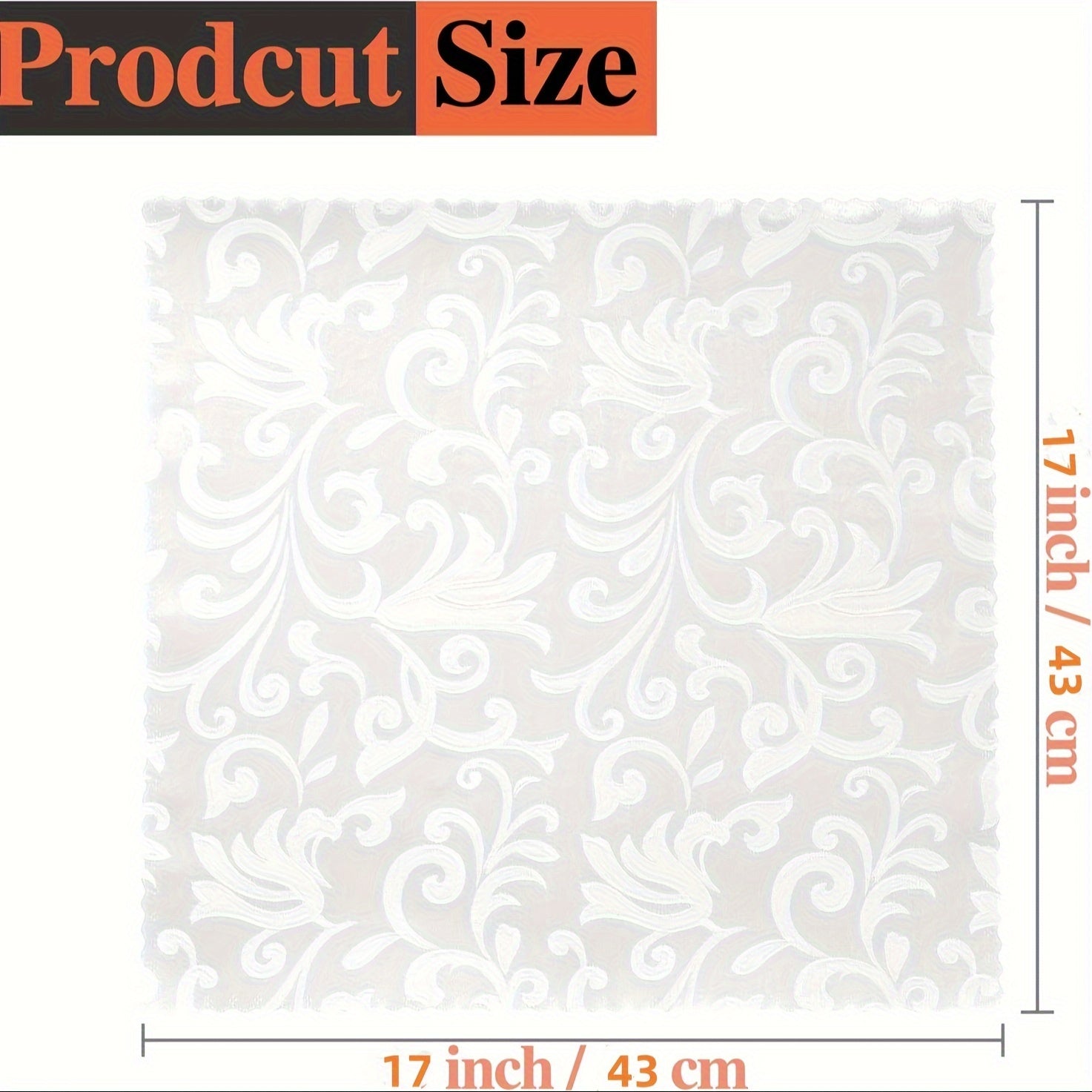 Set of 12 Satin Jacquard Napkins 43.18 cm for Banquets Weddings Parties