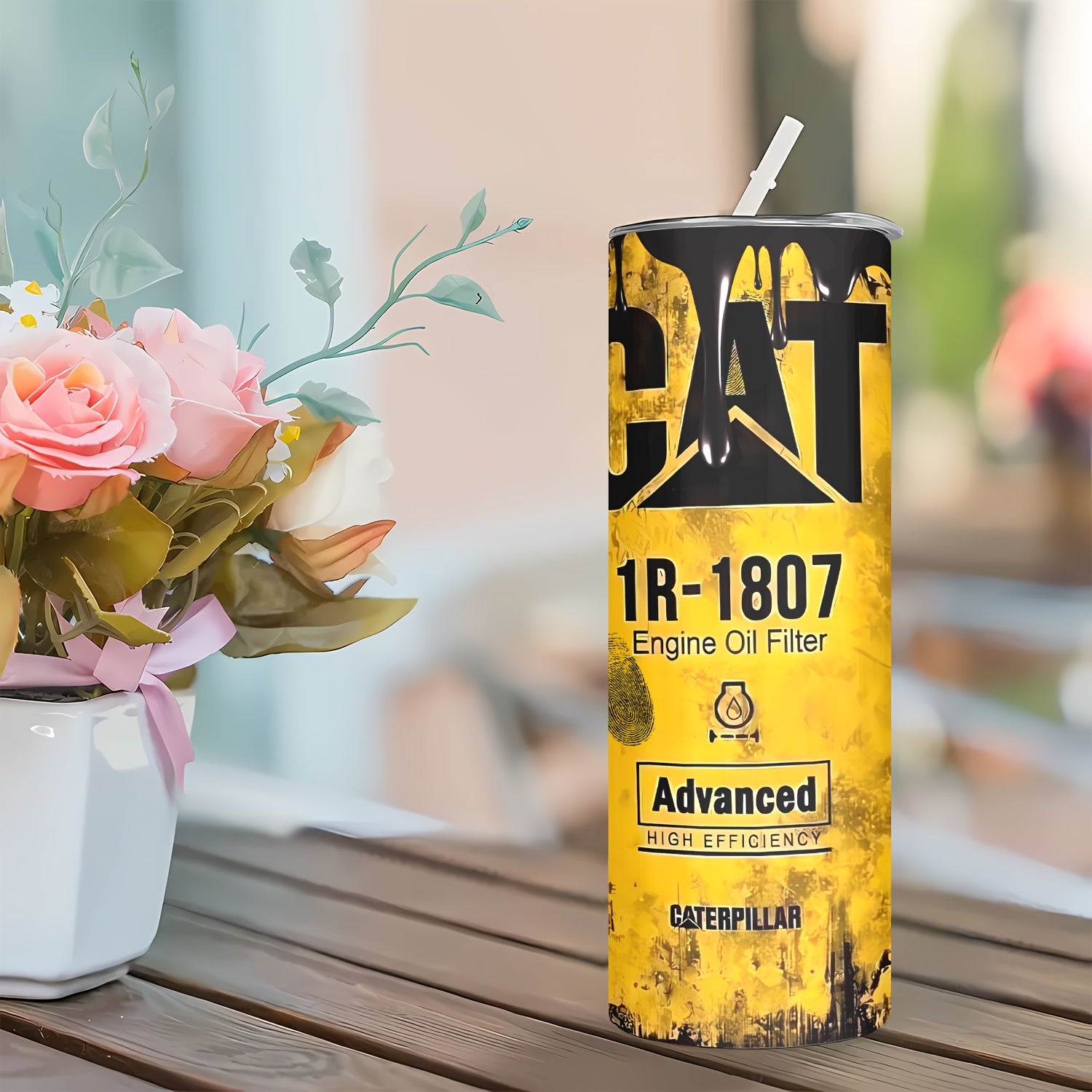 Sayohat va tashqarida foydalanish uchun 20oz zanglamaydigan po'latdan yasalgan tumbler, qopqog'i va qurohi bilan