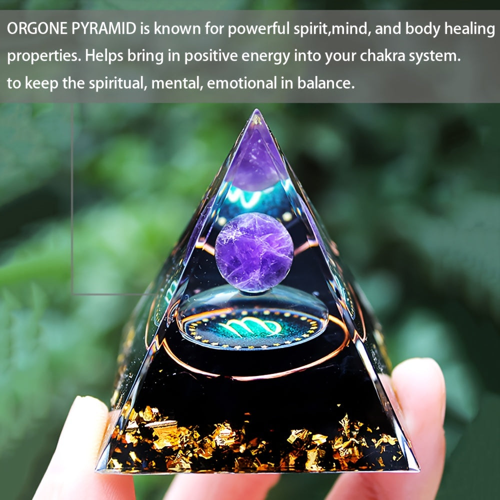 Ручная работа. Пирамида энергии оргон с двенадцатью созвездиями для позитивных вибраций
