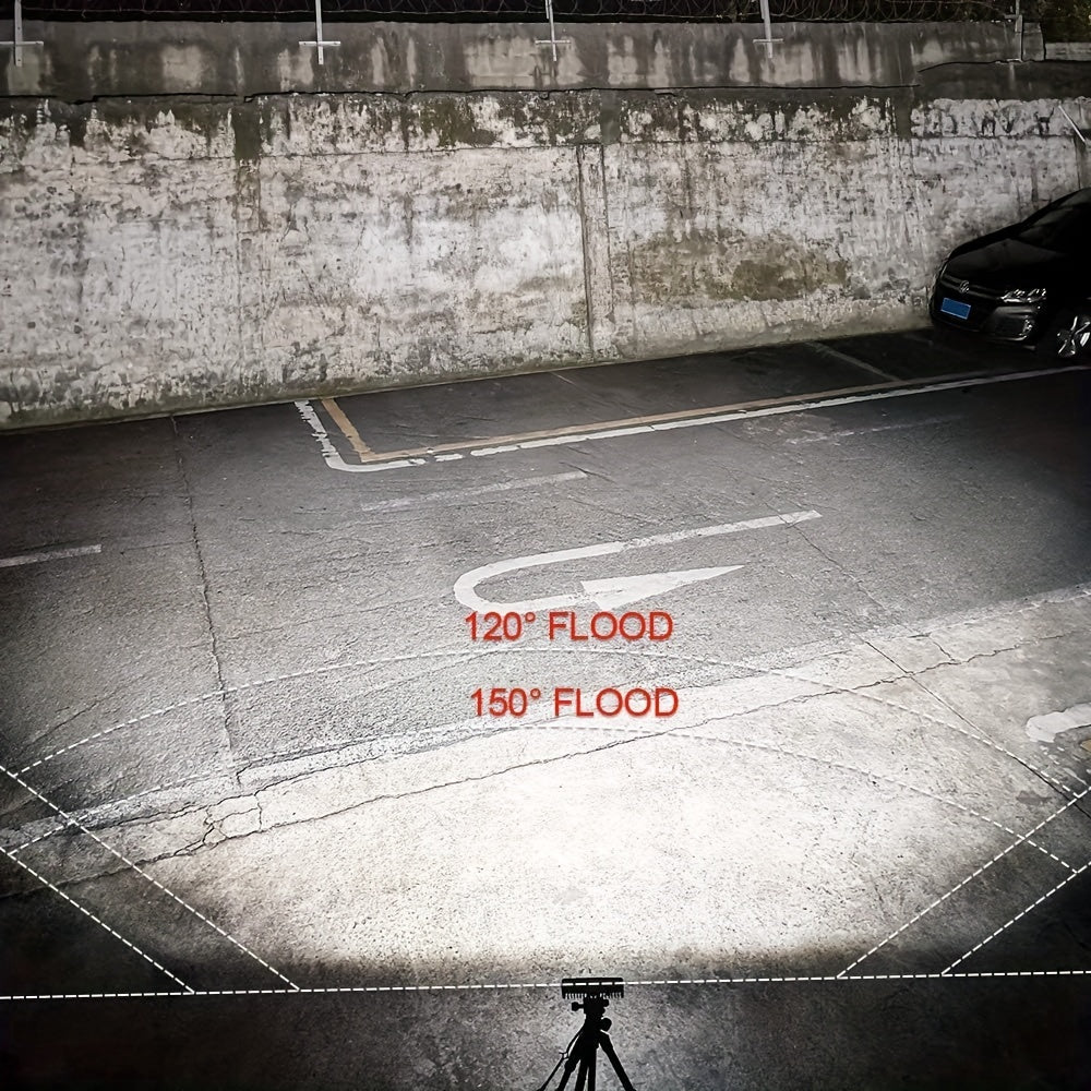 2 Pack 72W 20000LM LED Work Light Bars Off-Road Fog Lights for Truck Jeep ATV