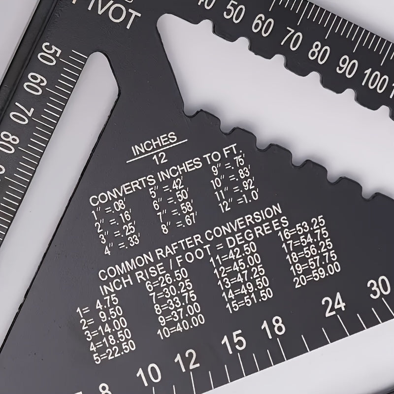 7-дюймовый алюминиевый деревообрабатывающий угольник с цифровым дисплеем, точность 0,1 мм, измерительный инструмент