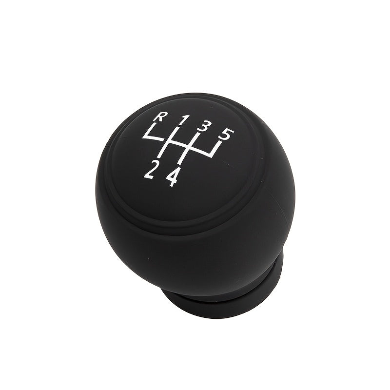 Universal Silikon Gear Shift Knob Cover Qattiq yopishmaydigan chang yopadigan qora oq tikuvlar bilan