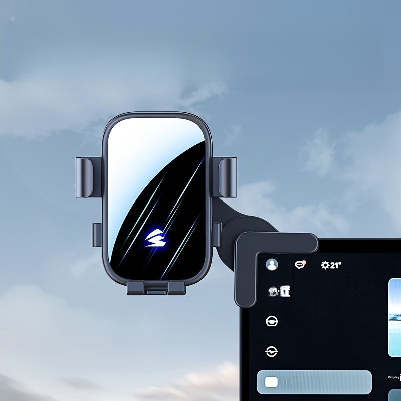 Rotatable Car Phone Holder Mount for Dashboard, PC Material, Adjustable Car Accessory