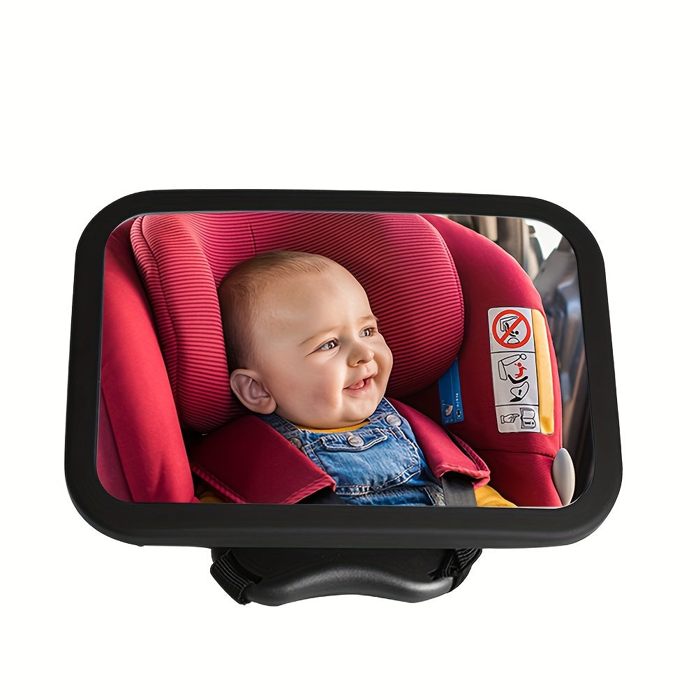 Car Mirror with 360-Degree Rotation Wide Rear View Crystal Clear Reflection
