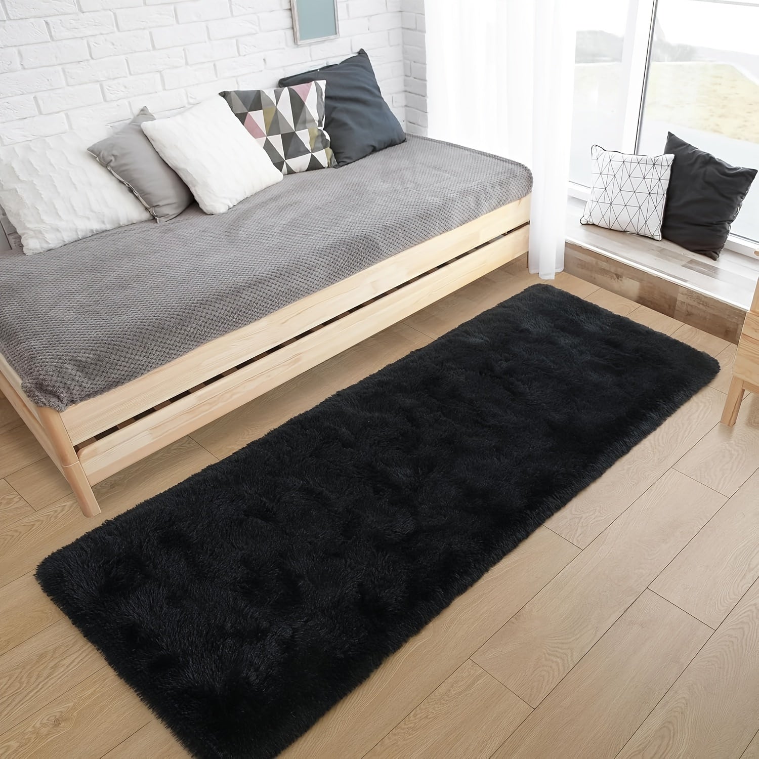 Koʻp rangli yashash xonasi va yotoqxona uchun qulay shag polyester soʻrgʻich mato