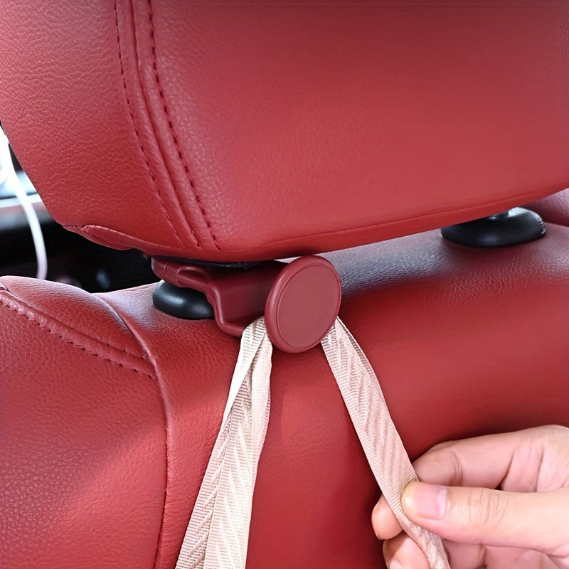 Ganchos organizadores para el interior del coche para almacenamiento en el asiento trasero, negro, universal
