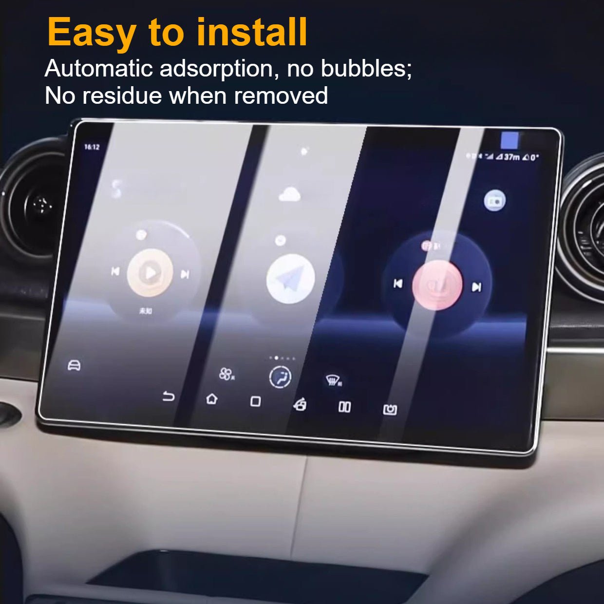 Protector de pantalla de 2 piezas para GPS de coche 25.65cm de vidrio templado resistente a arañazos