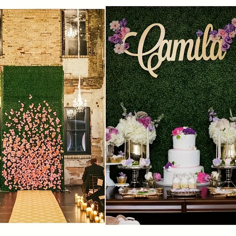 24 Pack Artificial Boxwood Wall Panels UV Protected Faux Hedge for Indoor Outdoor Privacy Garden Patio Balcony