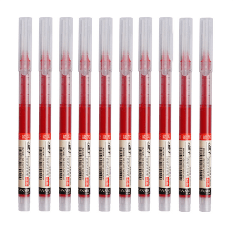 10 Pack Blue Gel Pens Extra Fine Tip Liquid and Gel Ink for School Office Stationery