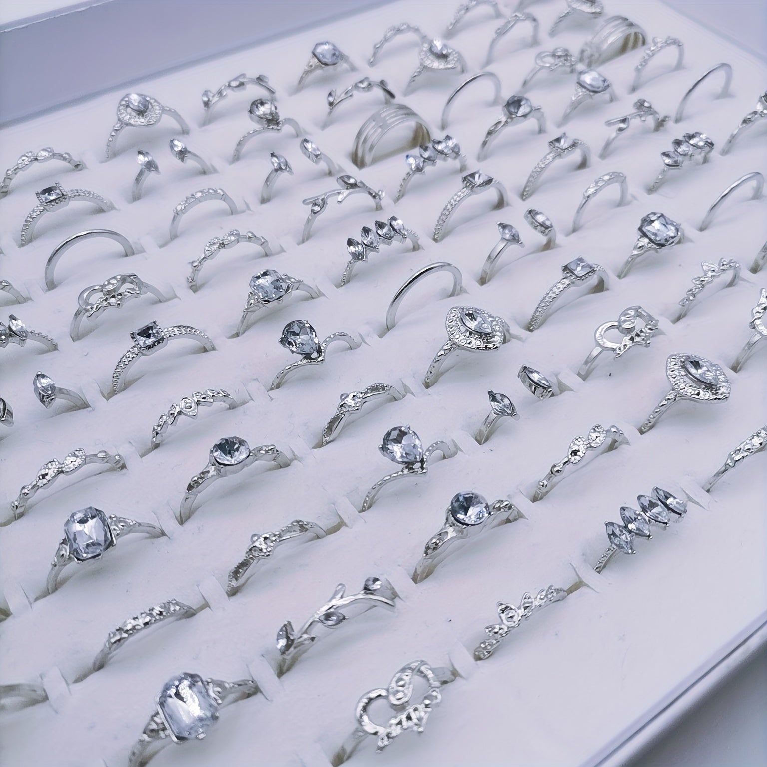 Women's Bohemian Charm Rings Assorted Set 30 Pieces Gift-Ready Wholesale