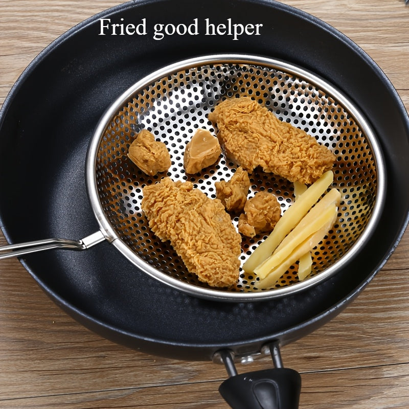 Set of Stainless Steel Colanders and Slotted Spoons, Multiple Sizes for Draining and Cooking