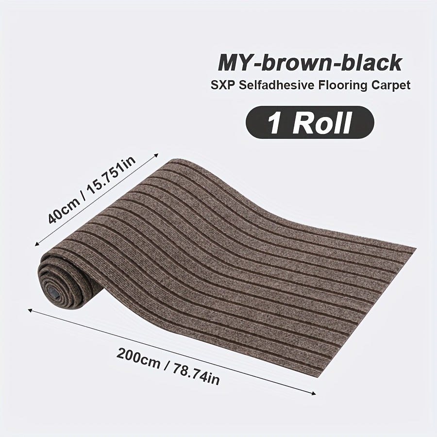 Self-Adhesive Carpet Roll for Bedroom Living Room Bathroom Door Stair Pet Non-Slip Thickened Decorative Mat