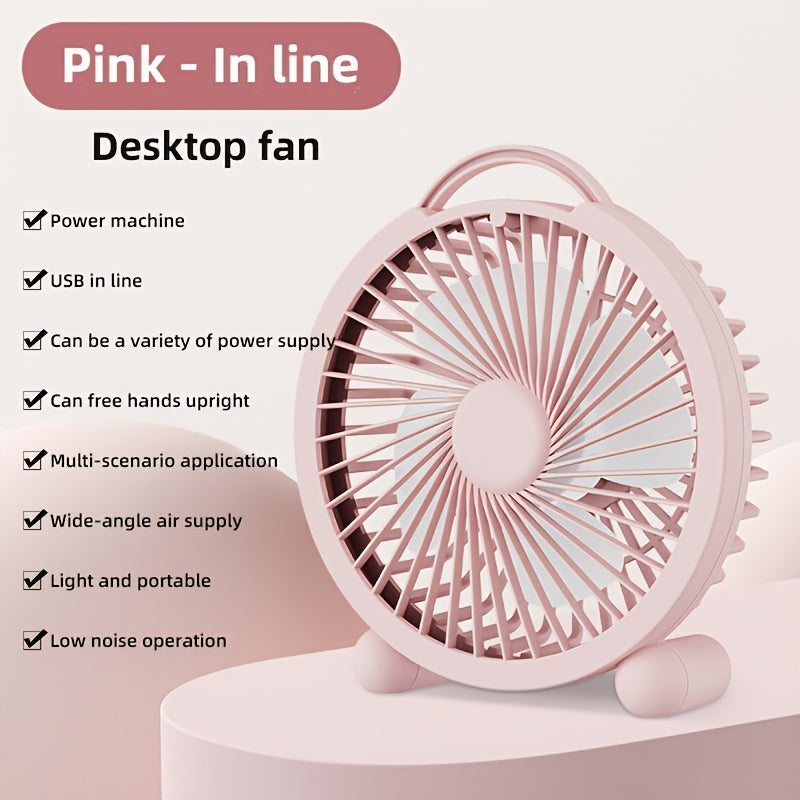 Portable USB Desk Fan for Cooling Indoor and Outdoor Spaces