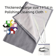 Jewelry Cleaning Cloth Large Polishing Cloth for Gold Silver and Tableware
