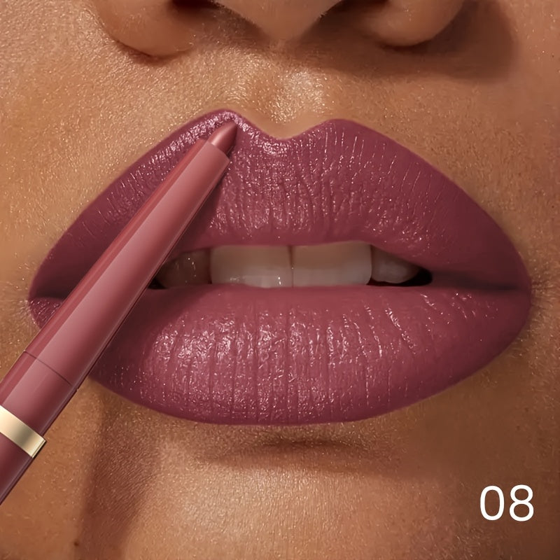 Women's Waterproof Nude Lip Liner, Matte, Long-Lasting, Retractable